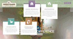 Desktop Screenshot of openhandremodeling.com