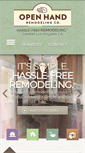 Mobile Screenshot of openhandremodeling.com